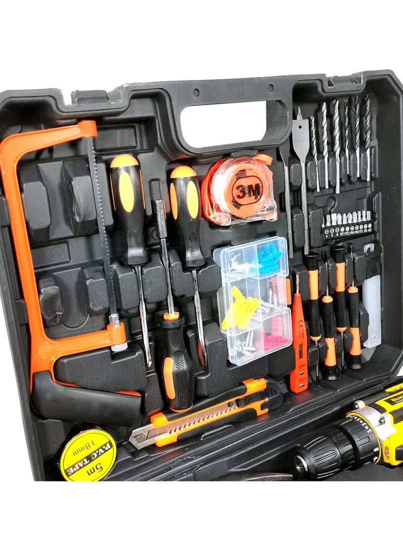 ROXON Premium Quality Cordless Impact Drill Li-ion Battery 12V 1300mAh 220-240V 50-60Hz with 59 pcs Tools Box RX12VCD - Image 5