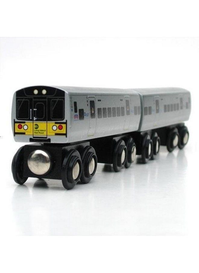 Munipals Wooden Train Long Island Railroad 2 Car Set  - Image 2