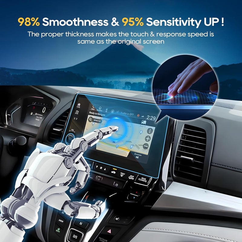 LFOTPP Tempered Glass Screen Protector for 2018 Honda Odyssey 8 Inch Navigation - Image 5