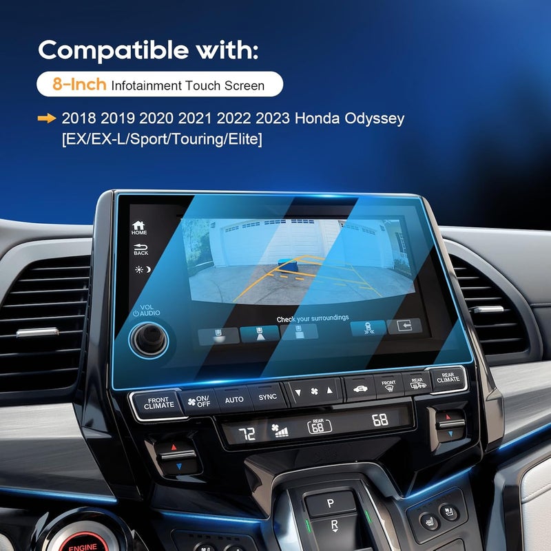 LFOTPP Tempered Glass Screen Protector for 2018 Honda Odyssey 8 Inch Navigation - Image 3