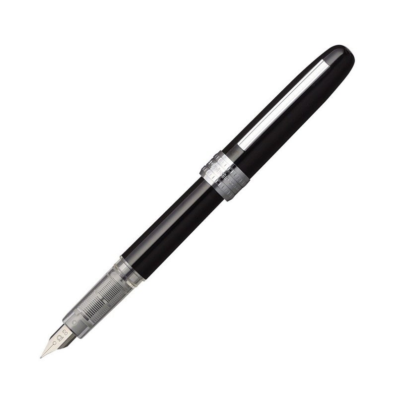 PLATINUM Plaisir Medium Nib Fountain Pen in Black (PGB-1000-#1-M) - Image 1