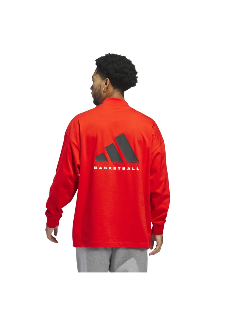 اديداس adidas ONE BB L/S TEE Red Originals Unisex T-SHIRTS