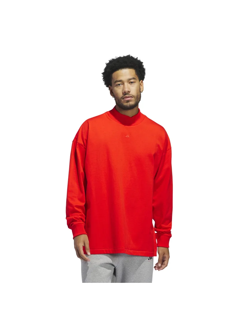 اديداس adidas ONE BB L/S TEE Red Originals Unisex T-SHIRTS