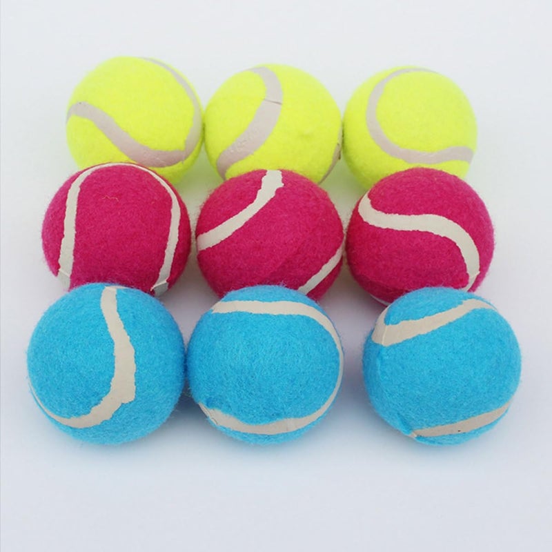 6 Pack High Elasticity Rubber Dog Tennis Balls Interactive Training Indoor Outdoor Play - Image 5
