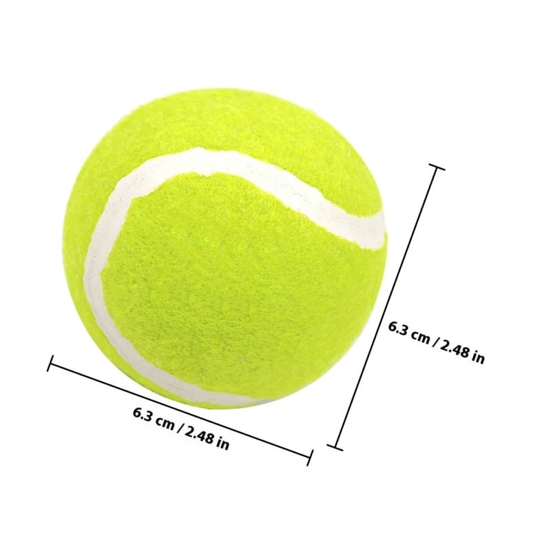 6 Pack High Elasticity Rubber Dog Tennis Balls Interactive Training Indoor Outdoor Play - Image 3