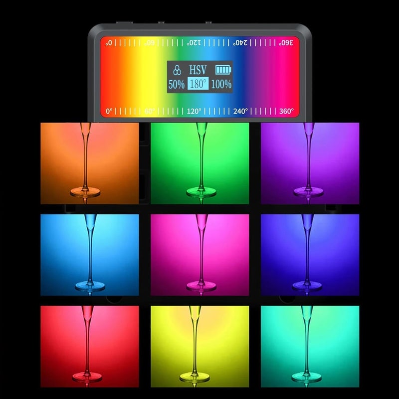 Derovan RGB Softbox Portable LED Video Light – Adjustable Color Temperature (2700K–6500K), High Brightness, Tripod Mount Included - Image 5
