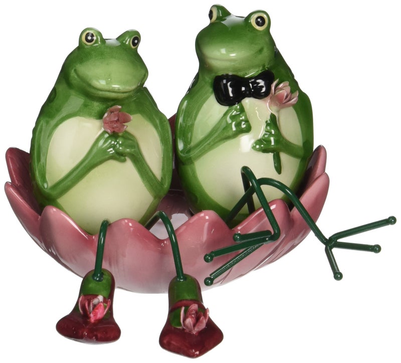 Appletree Design Alfrogo and Frogalina Frog Salt and Pepper Set, 3-1/4-Inch, 3-Piece - Image 4