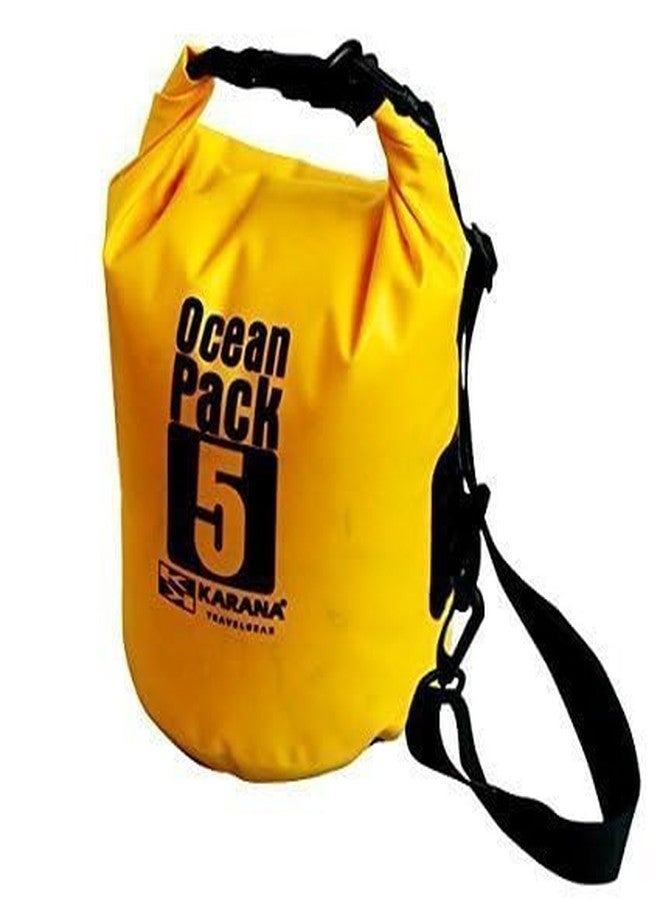 Packcy Ocean Pack Waterproof Dry Bag 5 Liter | Lightweight Roll-Top Storage for Camping, Swimming, Kayaking, Beach, Hiking, Boating & Travel Protection - Image 1