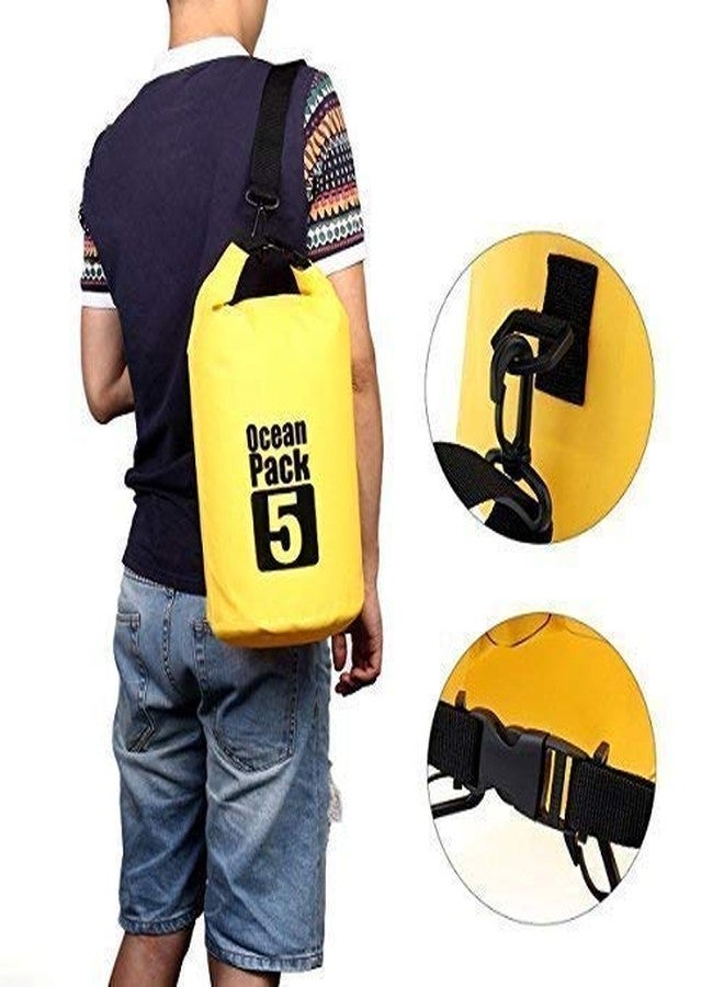 Packcy Ocean Pack Waterproof Dry Bag 5 Liter | Lightweight Roll-Top Storage for Camping, Swimming, Kayaking, Beach, Hiking, Boating & Travel Protection - Image 3