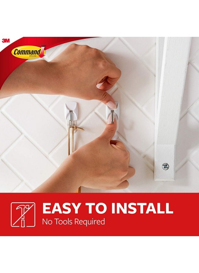 Command Command Small Wire Toggle Hooks, 16 Hooks and 24 Command Strips, Damage Free Hanging Wall Hooks with Adhesive Strips, Adhesive Hooks for Hanging Christmas Decorations, Holds up to 0.5 lb  - Image 4