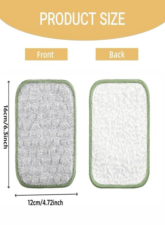 Turutu 5PCS Double-Sided Thickened Wire Dishwashing Rags - Non Scratch Wire Dishcloth & Miracle Wire Cleaning Cloth, Multipurpose Use on Dishes, Pots, Sinks & Kitchen Surfaces - Image 2