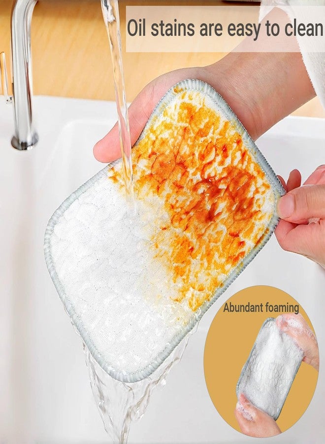 Turutu 5PCS Double-Sided Thickened Wire Dishwashing Rags - Non Scratch Wire Dishcloth & Miracle Wire Cleaning Cloth, Multipurpose Use on Dishes, Pots, Sinks & Kitchen Surfaces - Image 4