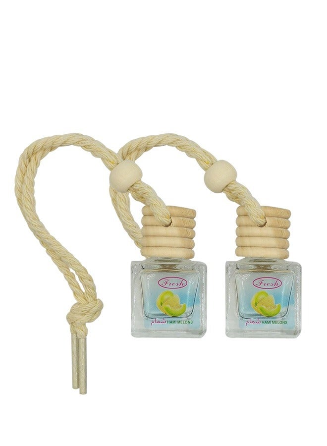 Fresh Combo - Buy 2PCS FRESH Hami Melons Car Air Freshener - Hanging Perfume Diffuser - Image 1