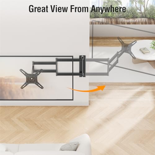 ELIVED Long Arm TV Wall Mount for Most 14-42 Inch tvs & Monitors, 29.5 Inch Long Extension TV Mount Swivel and Tilt, Full Motion Wall Mount Bracket Fit Max VESA 200x200mm, Holds up to 44 lbs. - Image 2
