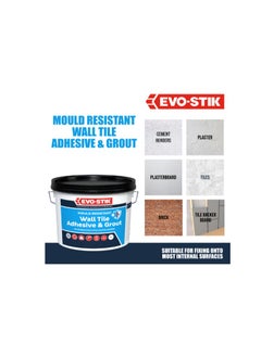 EVO-STIK Tile a Wall Adhesive & Grout for Ceramic & Mosaic Tiles 1L White  - Image 4