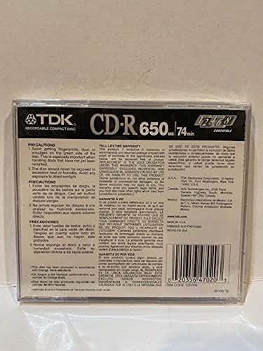 TDK Blank TDK CD-R 650mb 74min up to 6x Recordable Compact Disc - Image 3