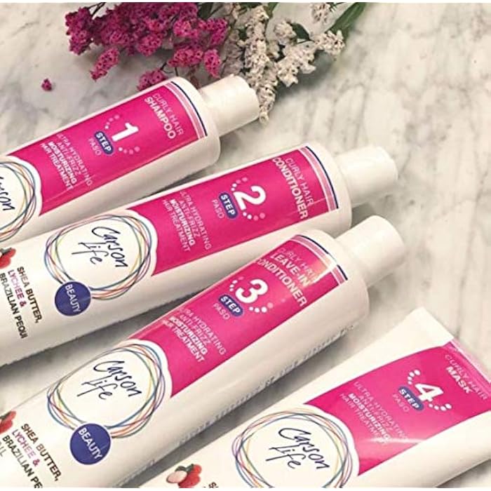 Carson Life Curly Hair Conditioner Paraben and Sulfate Free - 10 Oz - Designed For Curly & Wavy Hair - Shea Butter For Hydration, Anti Frizz, Shine and Bounce (Single) - Image 2