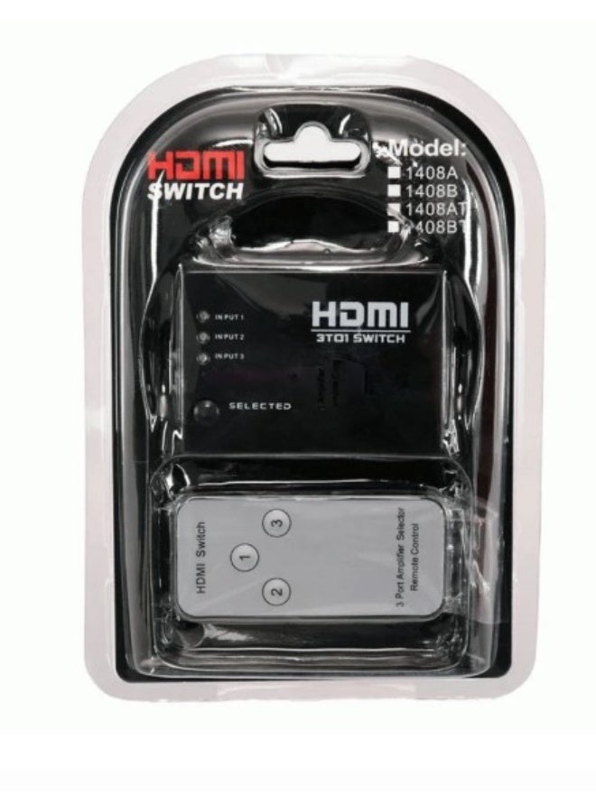 HDMI HDMI splitter box Used to connect 3 players (HDMI type) to display 1 monitor output. 