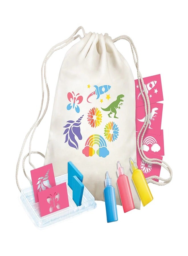 4m 4M - KidzMaker Stencil Backpack Printing - 00-04788  - Image 2