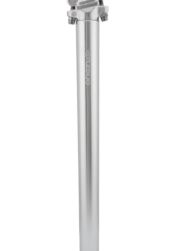 Origin8 Pro-Fit Alloy Seat Post - 400mm Length, Forged Aluminum, Silver - Image 1