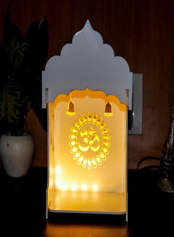 StarLaser معبد صغير مصنوع يدويًا من الأكريليك من ستار ليزر مع إضاءة، مناسب لغرف الصلاة الصغيرة، يُعلق على الحائط، ديكور منزلي ومكتبي (10 × 5.5 بوصة) - Image 1
