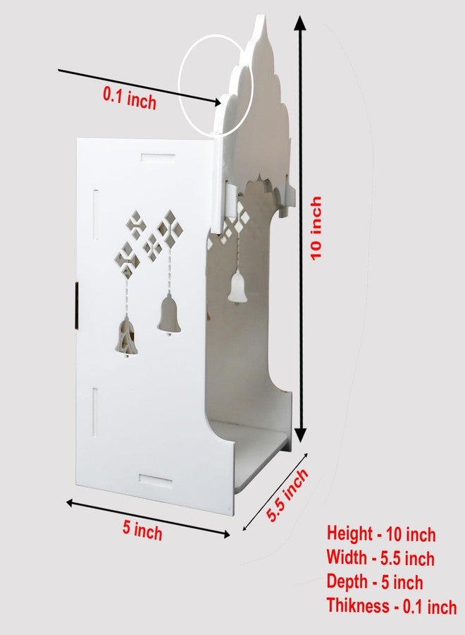 StarLaser معبد صغير مصنوع يدويًا من الأكريليك من ستار ليزر مع إضاءة، مناسب لغرف الصلاة الصغيرة، يُعلق على الحائط، ديكور منزلي ومكتبي (10 × 5.5 بوصة) - Image 3