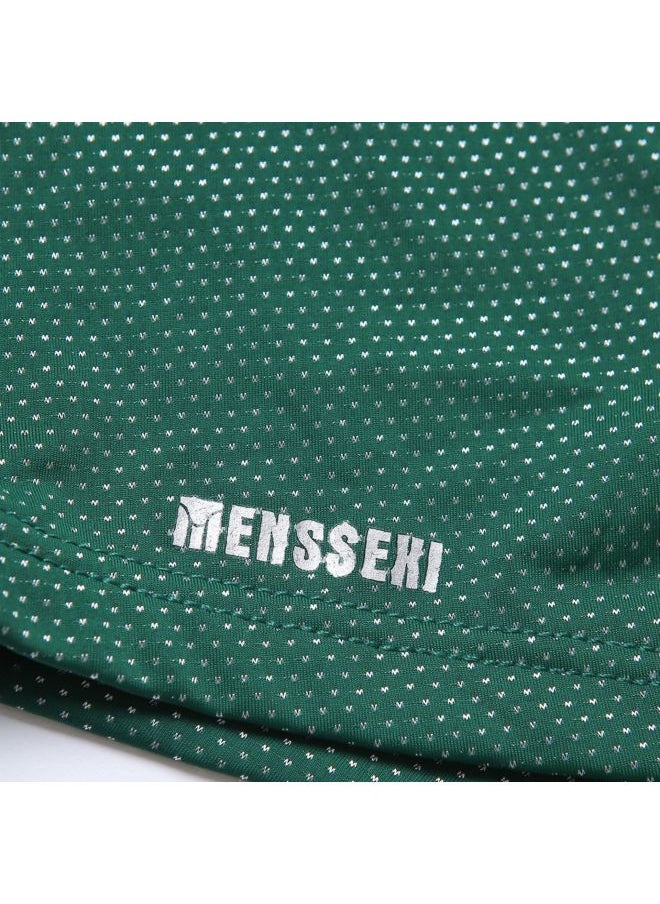 Generic Men's Swimming Trunks Tether Nylon Low Waist Boxer Swimming Trunks European And American Waterproof-Color:White-Size:M  - Image 4