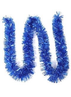 SECALIFE Royal Blue Christmas Chunky Tinsel Garland for Christmas Tree Decorations, 10 Meters Xmas Tinsel for Christmas Home Tree Decorations