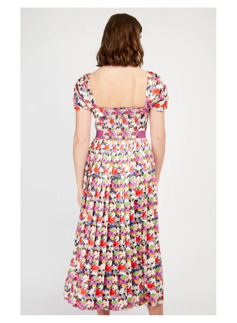 Little Mistress Little Mistress Floral Pleat Midaxi