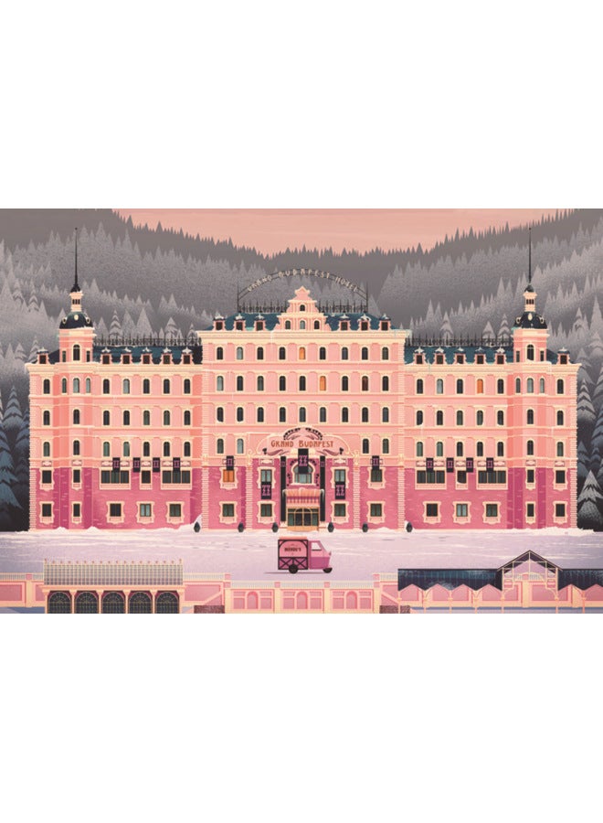 Itu Art Wooden Puzzle 1000 Pieces 500 Pieces 300 Pieces Budapest Grand Hotel-Color:【500 Zoning Pictures】 Budapest Hotel 001 - Image 1