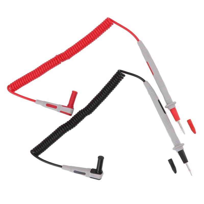 Multimeter Test Lead 20A 1000V 56cm Extended Spring Probe Fine Brass Tip - Image 4