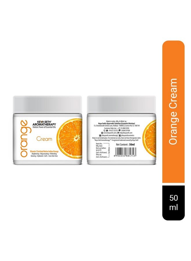 Keya Seth Aromatherapy Keya Seth Aromatherapy Skin Defence Orange Cream Light Moisturizing Quick Absorbing Skin Repairs & Rejuvenation Enriched With Pure Orange Essential Oil And Vitamin C  - Image 2