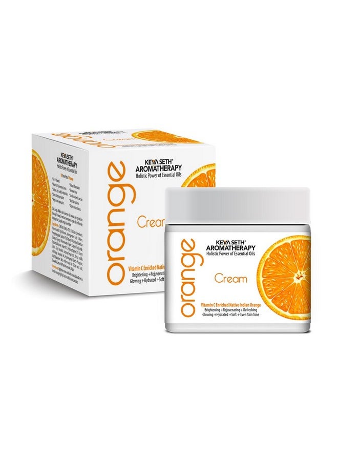 Keya Seth Aromatherapy Keya Seth Aromatherapy Skin Defence Orange Cream Light Moisturizing Quick Absorbing Skin Repairs & Rejuvenation Enriched With Pure Orange Essential Oil And Vitamin C  - Image 1
