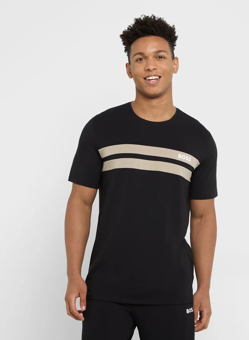 BOSS Logo Crew Neck T-Shirt And Shorts Set