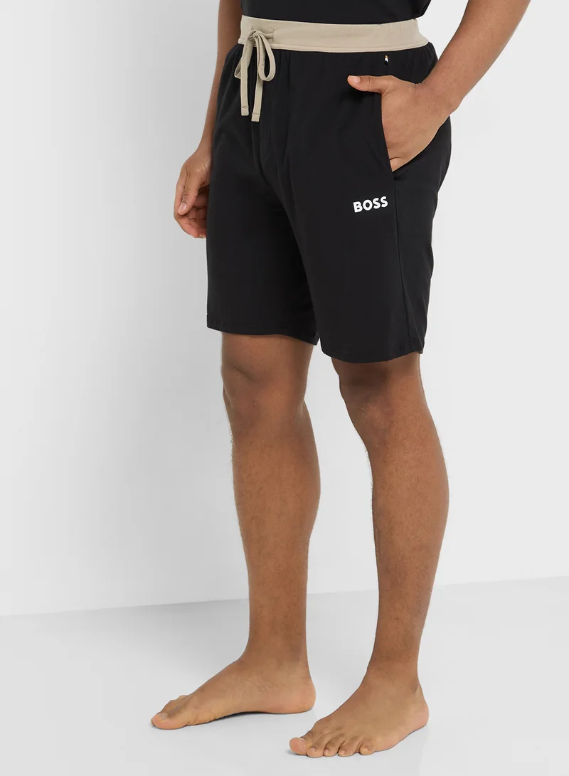 BOSS Logo Crew Neck T-Shirt And Shorts Set