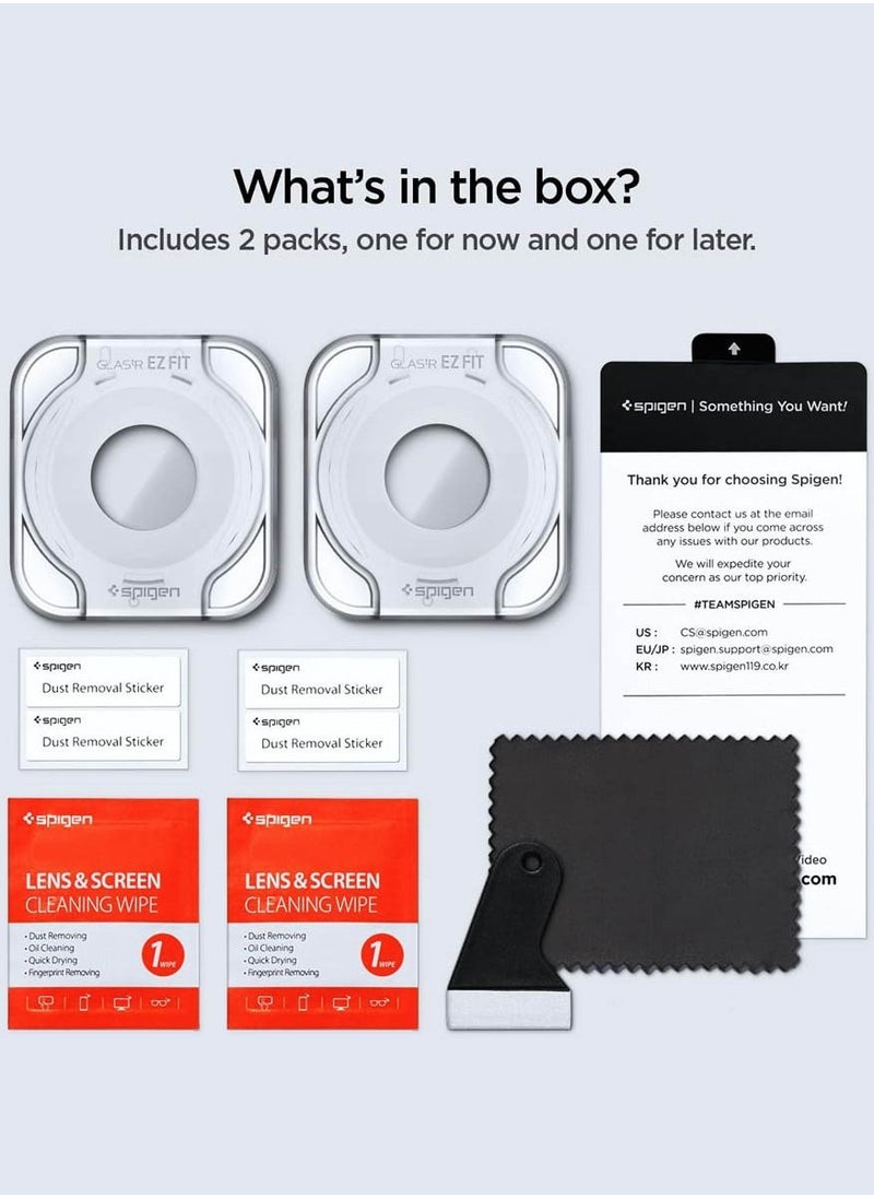 Spigen - Glastr Ez Fit Samsung Galaxy Watch 6 (44mm) Screen Protector [2 Pack] Tempered Glass with Auto Align Install Kit - Image 1