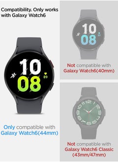 Spigen Glastr Ez Fit Samsung Galaxy Watch 6 (44mm) Screen Protector [2 Pack] Tempered Glass with Auto Align Install Kit  - Image 2