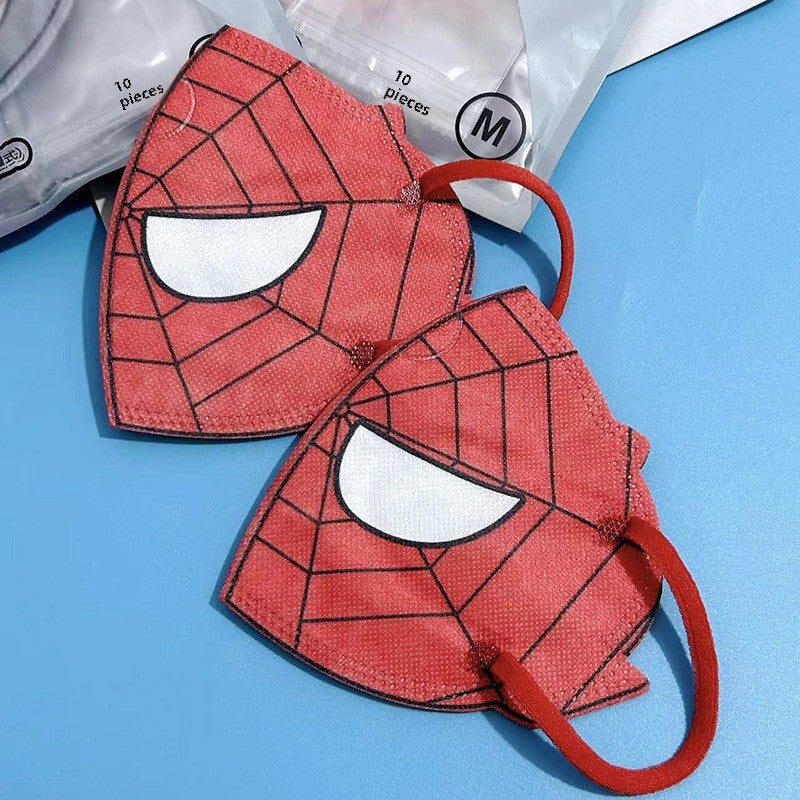 Generic Kids Cartoon KUROMI 3D Mask Disposable Spider-Man shaped mask-children 