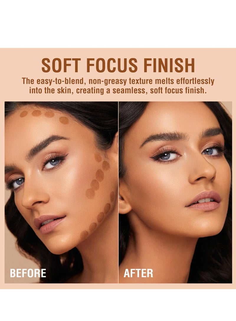 SYOSI 3 Pack Bronzer Contour & Highlighter & Concealer Makeup Set Highly Pigmented Long Lasting Bronzer Contour Wand Waterproof Smooth Natural Highlighters Concealer Bronzer Makeup Gift For Women - Image 4