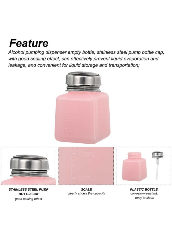هيدفانا 3 قطع فارغة، زجاجة مضخة موزع سائل فارغة، مع غطاء من الفولاذ المقاوم للصدأ مانع للتسرب، 3 ألوان. - Image 2