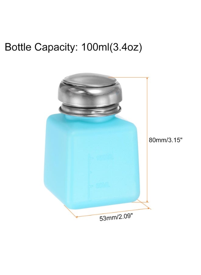 هيدفانا 3 قطع فارغة، زجاجة مضخة موزع سائل فارغة، مع غطاء من الفولاذ المقاوم للصدأ مانع للتسرب، 3 ألوان. - Image 4