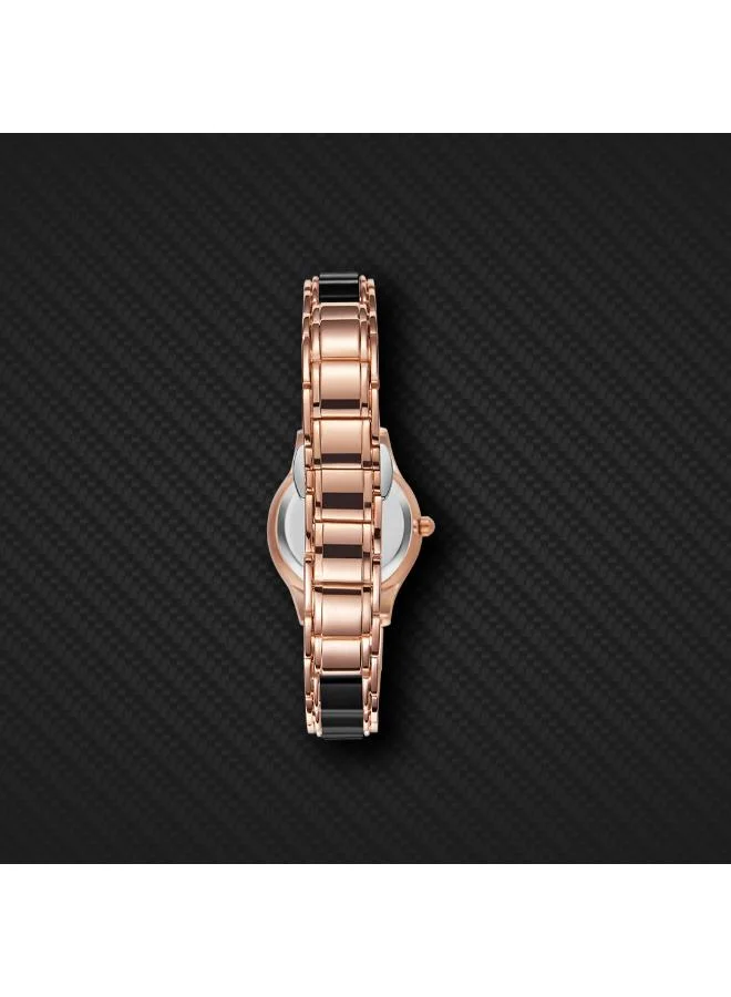 Kenneth Scott Black Women's Ceramic + Metal Analog Watch K23517-RCBB - 30 mm for Women | Best Price UAE
