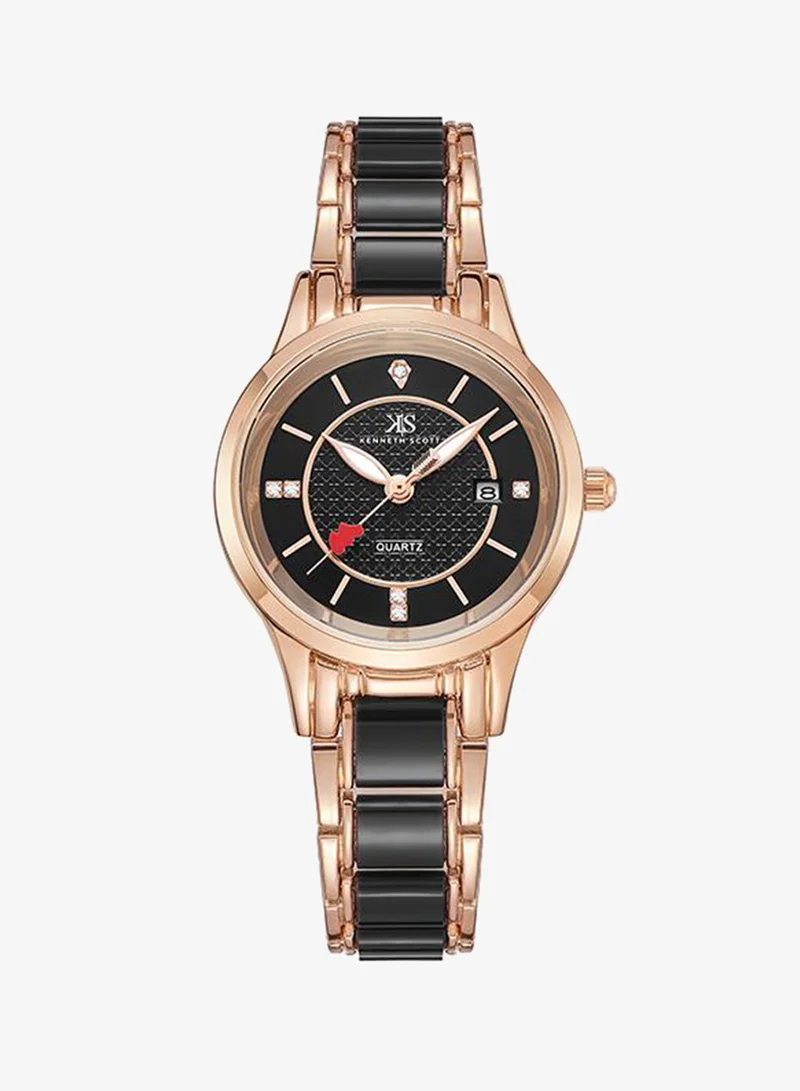 Women's Ceramic + Metal Analog Watch K23517-RCBB - 30 mm