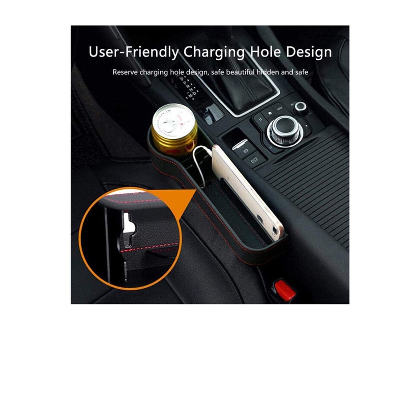 SOLARAE Car Storage Pockets Car Seat Gap Organizer Car Seat Organizer Front Seat Gap Filler Console Pocket Organizer Console Pocket Organizer - Image 2