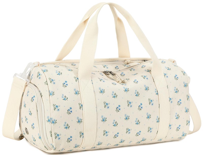 BTOOP Duffle Bag for Gym Sports Women Girls Workout Travel Bag Weekender with Shoe Compartment and Wet Pocket - Image 2
