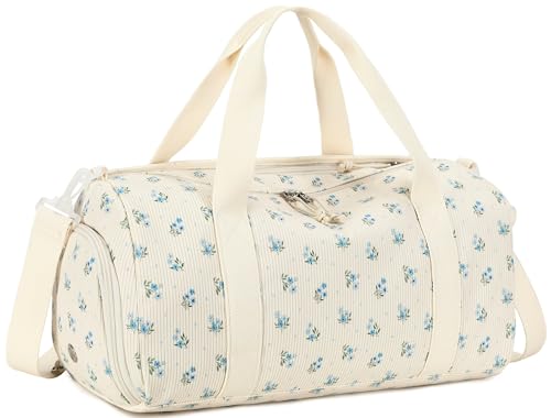 BTOOP Duffle Bag for Gym Sports Women Girls Workout Travel Bag Weekender with Shoe Compartment and Wet Pocket - Image 1