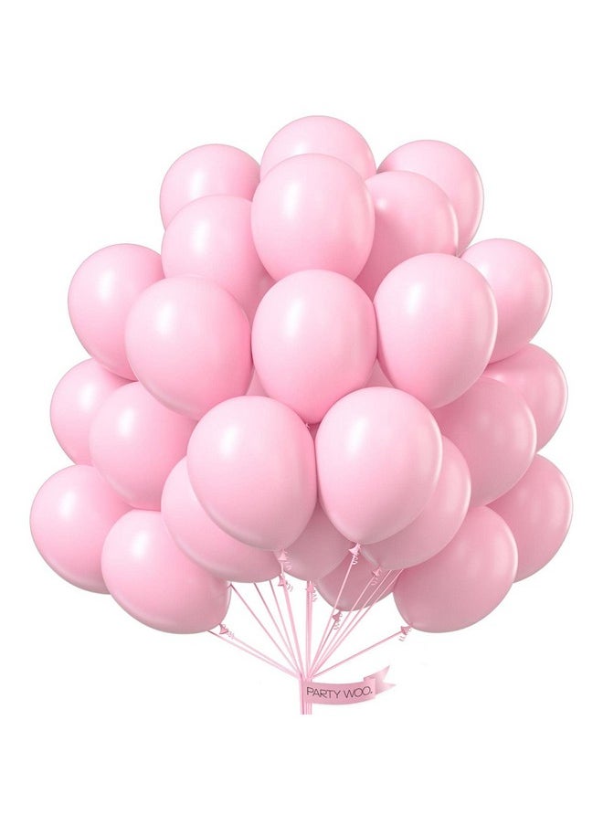 PartyWoo - Pastel Pink Balloons 50 Pcs 12 Inch Pink Balloons Baby Pink Balloons For Balloon Garland Balloon Arch As Birthday Party Decorations Wedding Decorations Baby Shower Decorations Pinkq05M - Image 1