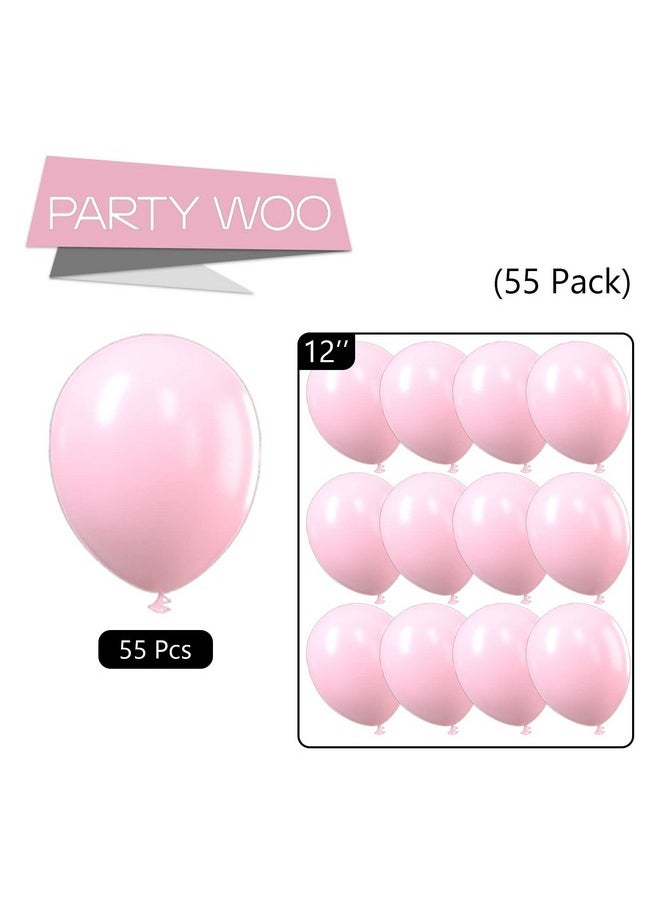 PartyWoo - Pastel Pink Balloons 50 Pcs 12 Inch Pink Balloons Baby Pink Balloons For Balloon Garland Balloon Arch As Birthday Party Decorations Wedding Decorations Baby Shower Decorations Pinkq05M - Image 1