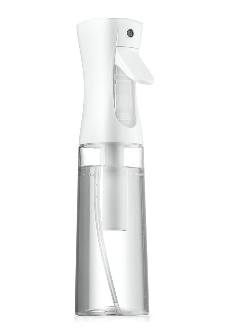 Continuous Spray Bottle Plastic Empty Hair Mist Sprayer Ultra Fine Water Mister for Hairstyling Cleaning Salons Plants Pet Care (10.1oz/300ml) Transparent  - Image 1