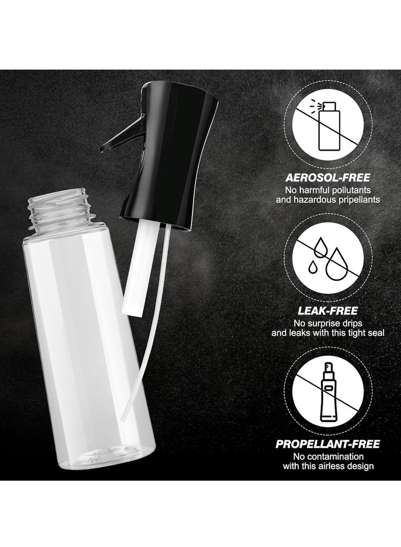 Continuous Spray Bottle Plastic Empty Hair Mist Sprayer Ultra Fine Water Mister for Hairstyling Cleaning Salons Plants Pet Care (10.1oz/300ml) Transparent  - Image 3